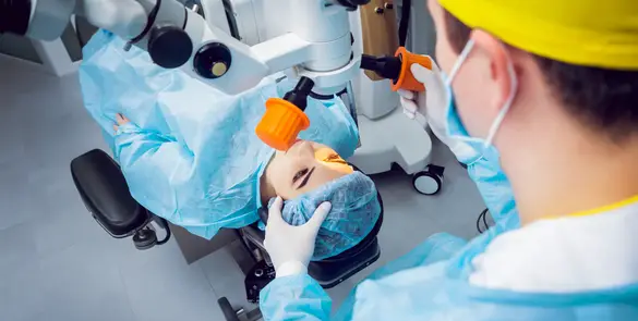 Surgical treatment for a macular hole, used to address central vision loss